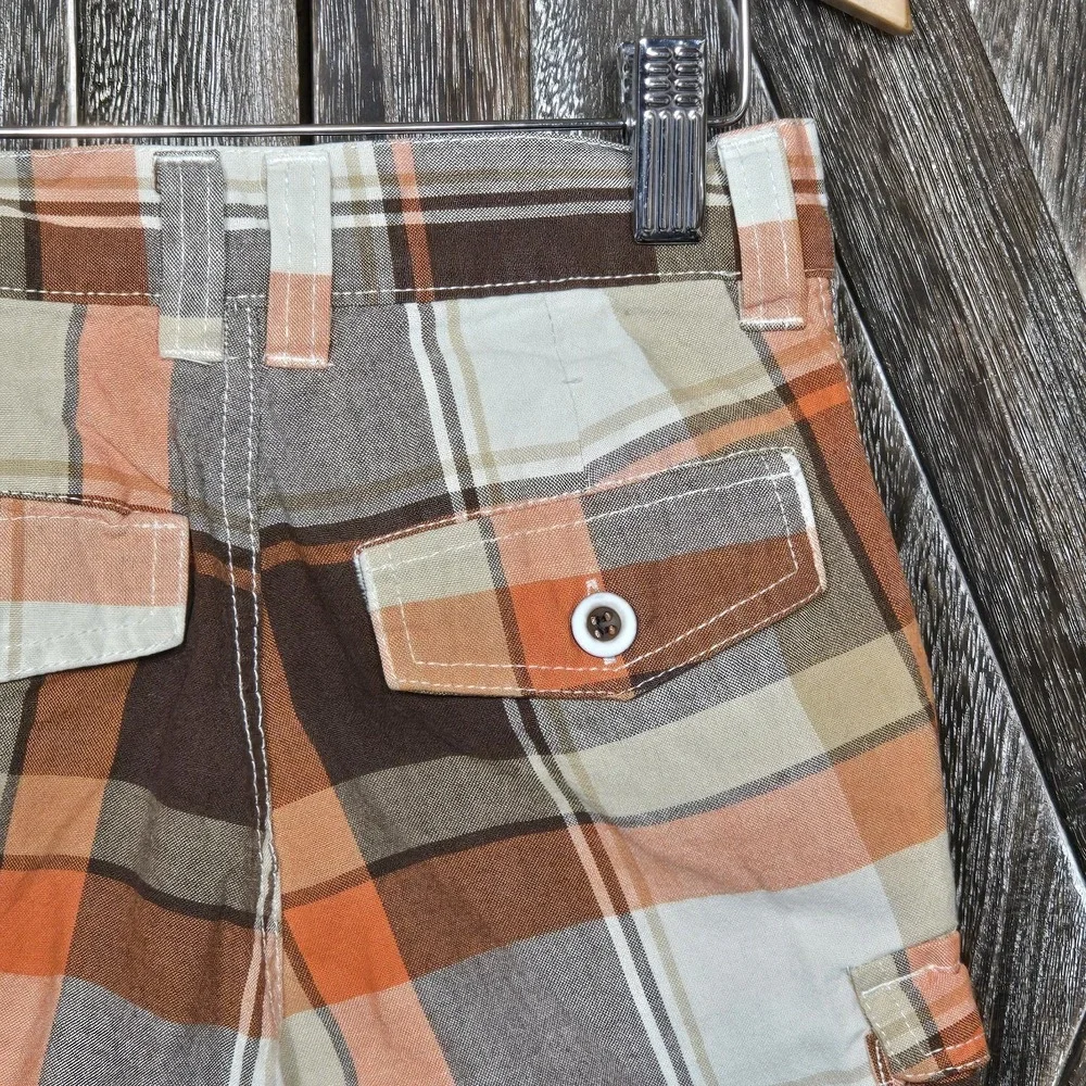 Caters Orange &‎ Brown Plaid Shorts Size 5